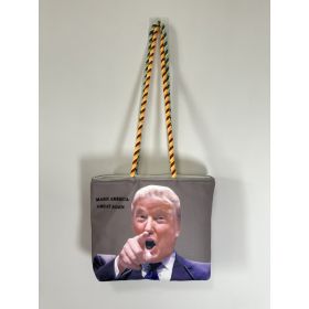 Trump Style Canvas Bag, Gray (Option: Default)