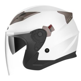 YEMA Open Face Motorcycle Helmets, DOT Approved 3/4 Moped Helmet YM-627 (Option: Default)