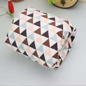 Adjustable Baby Cotton Nursing Arm Pillow Breastfeeding Washable Baby Infant Nursing Breastfeeding Pillow Cushion Arm Pad (Option: Orange Triangle-25X23CM)