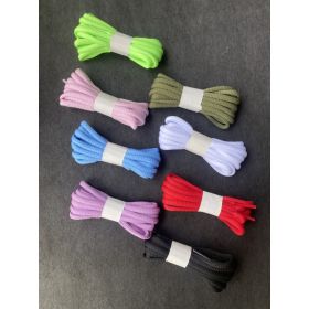 8 Pairs 8 Colors Shoelaces, Half Round (Option: Default)