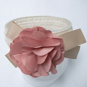 Baby lace headband (Option: Rose red)
