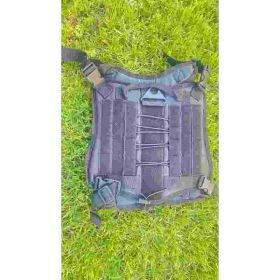 (black Grey,Medium) Tactical Dog Training Vest No Pull Harness For Dogs,Adjustable Dog Hiking Harness Working Vest (dark Grey,Medium) (Option: Default)