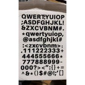 (16 Sheets) 1-inch Letter Stickers, Alphanumeric Symbol Stickers, Self-adhesive Vinyl Letter Stickers For Scrapbooks, Logos, Water Bottles (Option: Default)