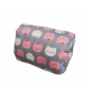 Adjustable Baby Cotton Nursing Arm Pillow Breastfeeding Washable Baby Infant Nursing Breastfeeding Pillow Cushion Arm Pad (Option: Gray Kitten-25X23CM)