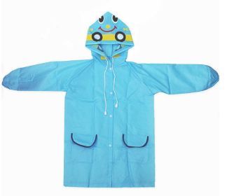 THC Thai Shop Funny Rain Coat (Option: Blue-M)