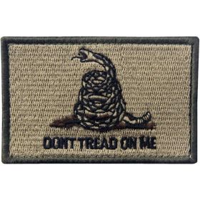 Don't Tread On Me Tactical Embroidered Morale Applique Fastener Hook & Loop Patch - Multitan (Option: Default)