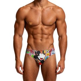 Men's Printed Swim Briefs (Size--2XL) (Option: Default)