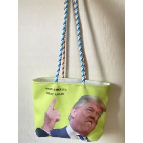 Trump Style Canvas Bag, Grass Green (Option: Default)