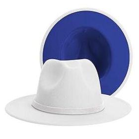 Fedora-white_blue-60-maonidai-white (Option: Default)