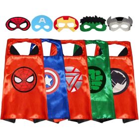 Kids Capes And Mask For Kids Halloween Costumes For Boys Halloween Toys For Kids Halloween Cape Dress Up Halloween Christmas Boy Gifts 5pack (Option: Default)