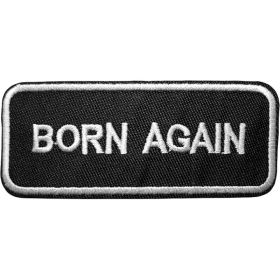 3PCS CameleonShop Born Again Biker Patch 3.8 X 9 Cm (Option: Default)