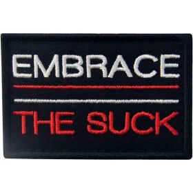 4PCS The Suck Tactical Patch Embroidered Morale Applique Fastener Hook & Loop Emblem (Option: Default)
