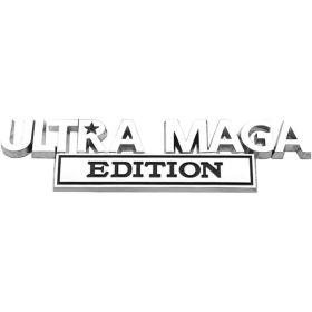 Ultra MAGA Edition Emblems For Car, 3D Metal Vehicle Badges Stickers, Mini Cute Strong Adhesive Auto Body Decor Embossed Deca (Option: Default)