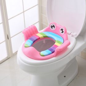 Baby Children Toilet Seat Toilet (Option: Pink)