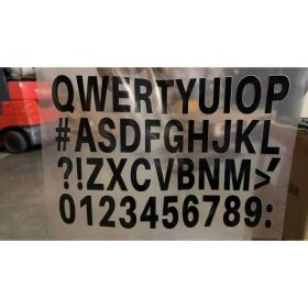 (16 Sheets) 2-inch Letter Stickers, Alphanumeric Symbol Stickers, Self-adhesive Vinyl Letter Stickers For Scrapbooks, Logos, Water Bottles (Option: Default)
