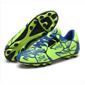 ( Green-39 Size) New Anti Slip Breathable Men's And Women's Football Shoes Rugby Shoes (Option: Default)