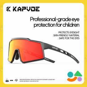Kapvoe Children's Polarized Cycling Glasses For Teenagers Outdoor Sports And Outdoor Cycling Windproof Goggles (Option: Default)