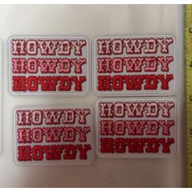4PCS Cowgirl Howdy Embroidered Iron On Patch, Western Applique, Patches For Clothes (Option: Default)