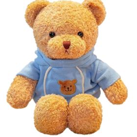 Stuffed Animals Soft Plush Cute Teddy Bear Doll For Boys Girls (Option: Blue)