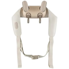 Neck Shoulder Massager - 4D Deep Tissue Kneading, 2 Modes & 2-Level Heat (104-113°F), Hands-Free Straps for Home/Office/Travel (Option: default title)