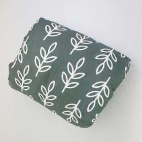 Adjustable Baby Cotton Nursing Arm Pillow Breastfeeding Washable Baby Infant Nursing Breastfeeding Pillow Cushion Arm Pad (Option: Dark Gray Big Leaves-25X23CM)
